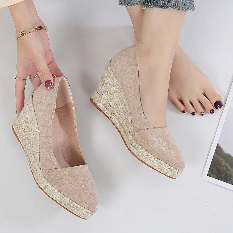 Dahlia Women's Suede Espadrilles - styled view