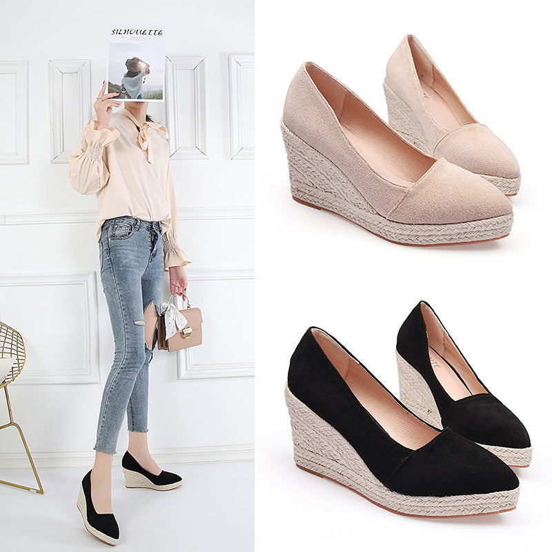 Dahlia Women's Suede Espadrilles - fabric and finish detail