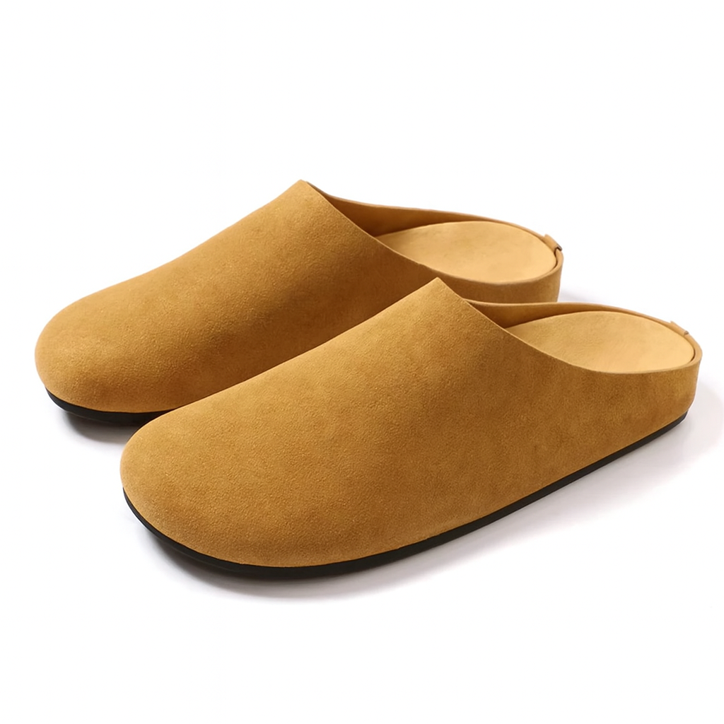 Uma Women's Suede Slippers - close-up detail