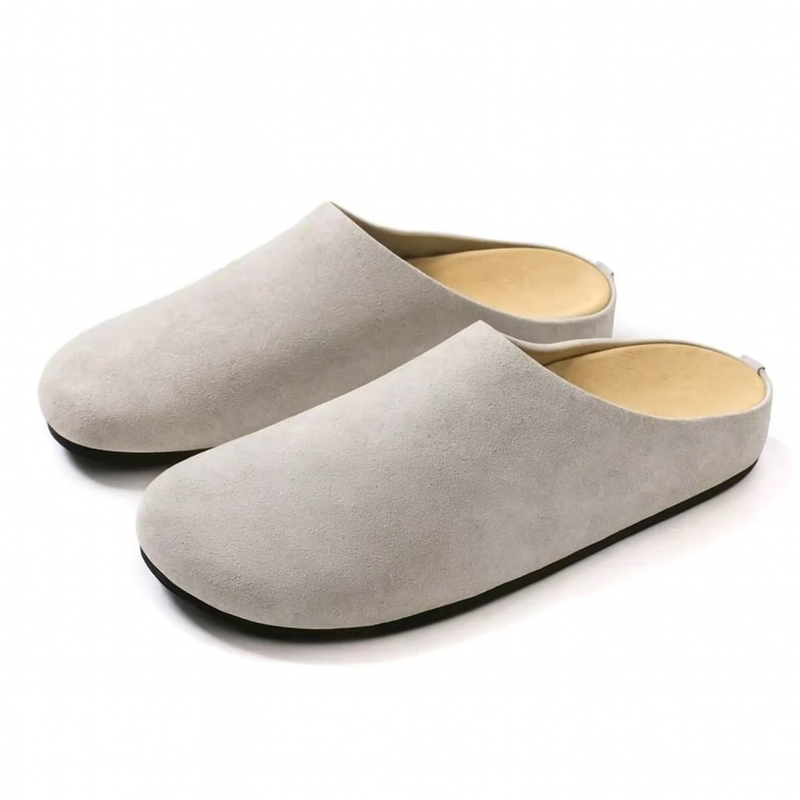Uma Women's Suede Slippers - back view