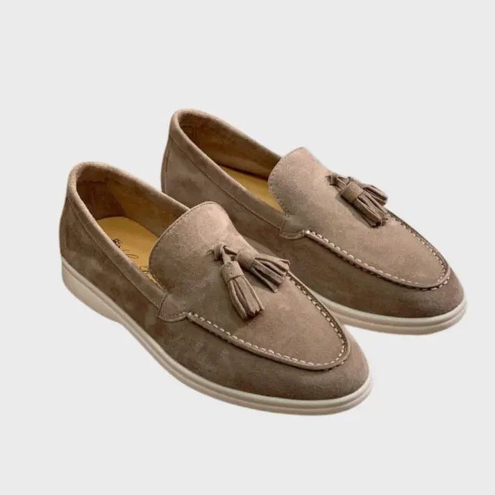 Sawyer Men's Suede Loafers - shown in use