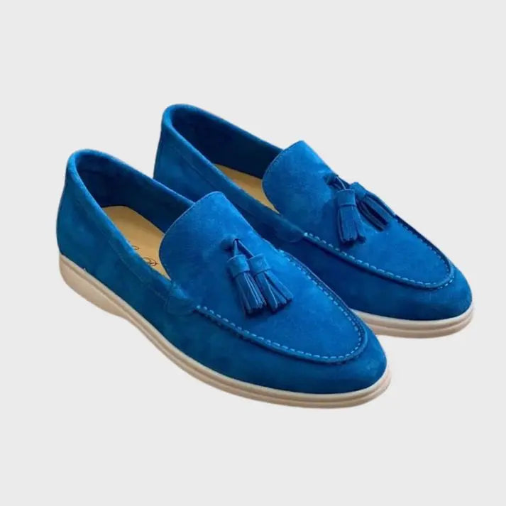 Sawyer Men's Suede Loafers - close-up detail