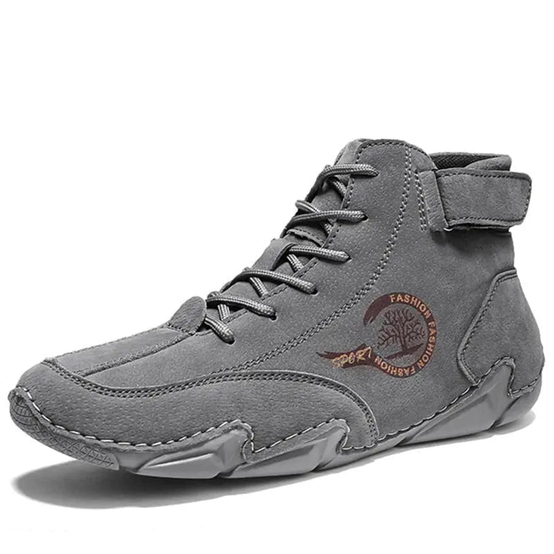 Rufus Men's Suede Ankle Boots | Black, Grey