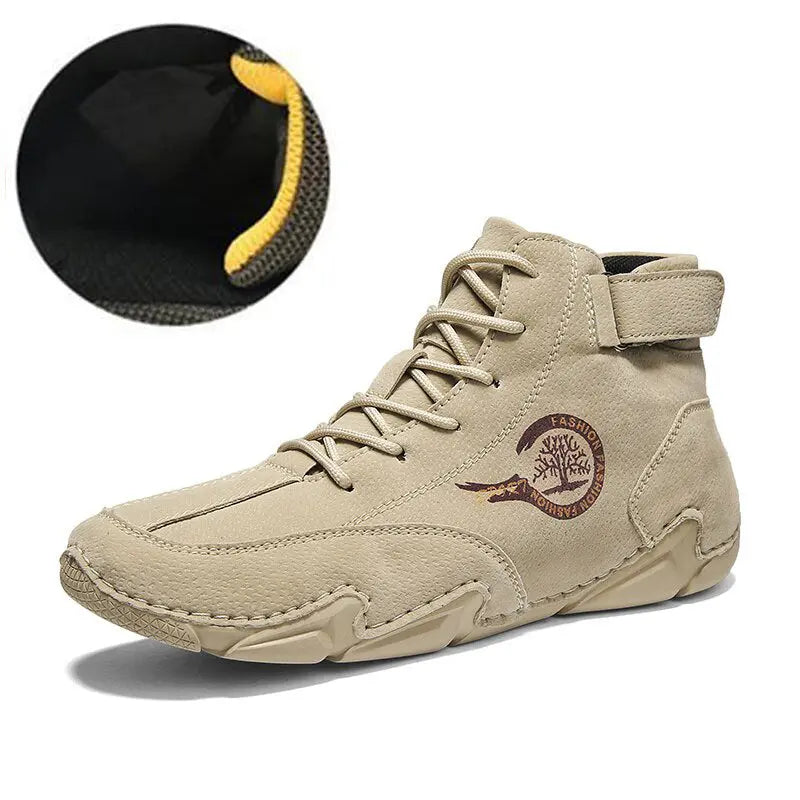Rufus Men's Suede Ankle Boots - styled view