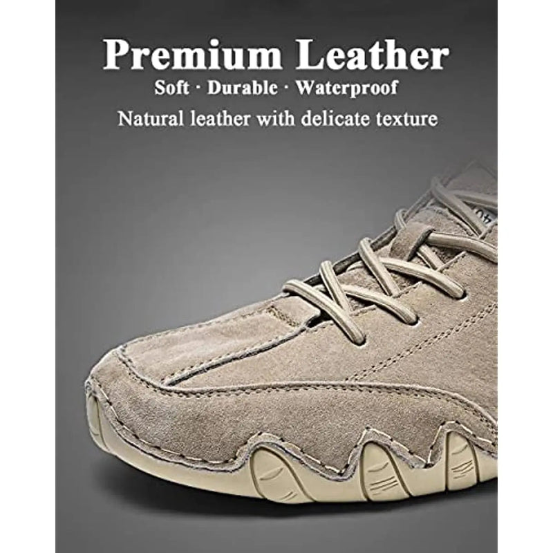 Emmett Men's Suede Ankle Boots - fabric and finish detail
