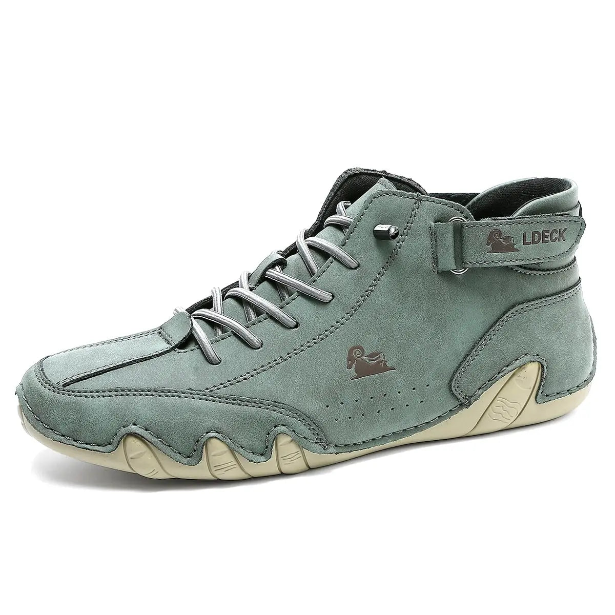 Emmett Men's Suede Ankle Boots - close-up detail