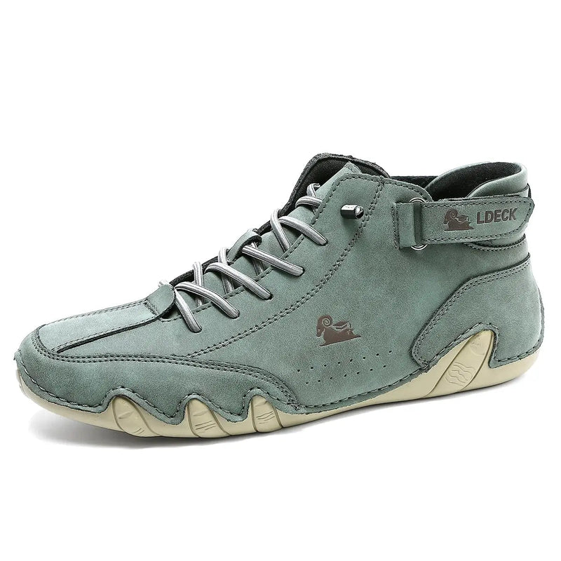 Emmett Men's Suede Ankle Boots - close-up detail