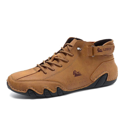 Emmett Men's Suede Ankle Boots - shown in use