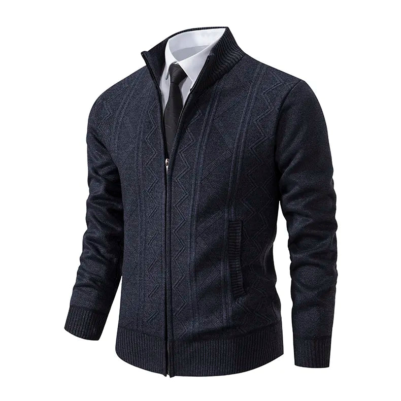 Ellis Men's Cardigan - close-up detail