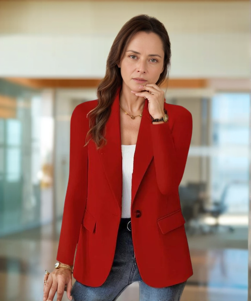 Verity Women's Blazer - fabric and finish detail
