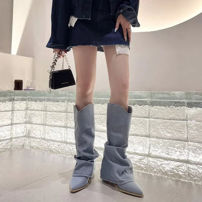 Maren Women's Boots - fabric and finish detail