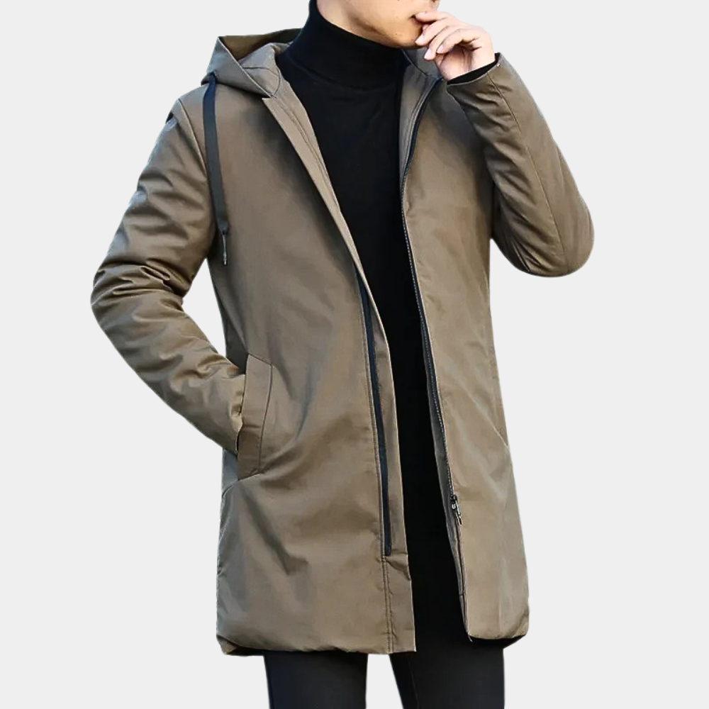 Hollis Men's Quilted Coat - back view