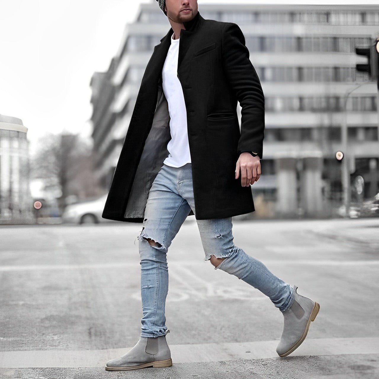 Nolan Men's Coat - styled view