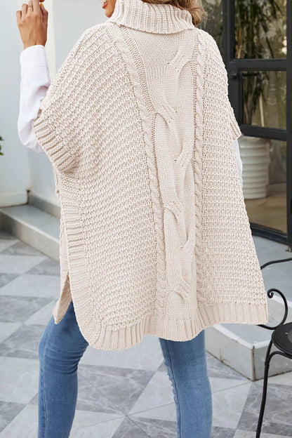 Alba Women's Cable Knit Sweater - back view
