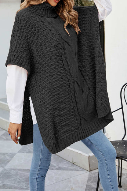 Alba Women's Cable Knit Sweater - styled view