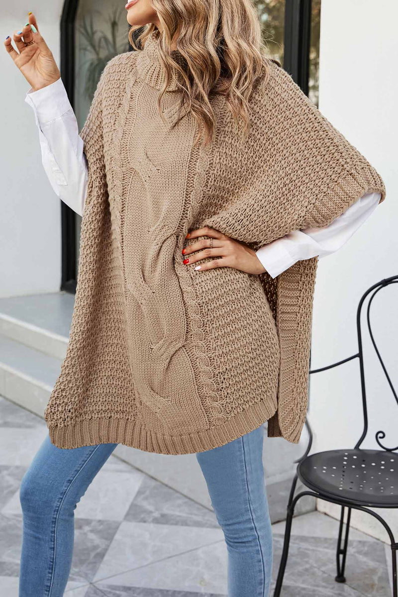 Alba Women's Cable Knit Sweater - close-up detail