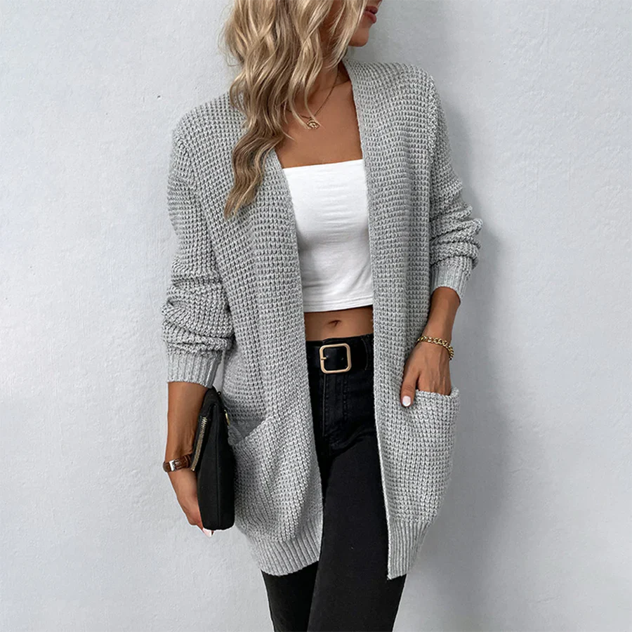 Romy Women's Cardigan - fabric and finish detail