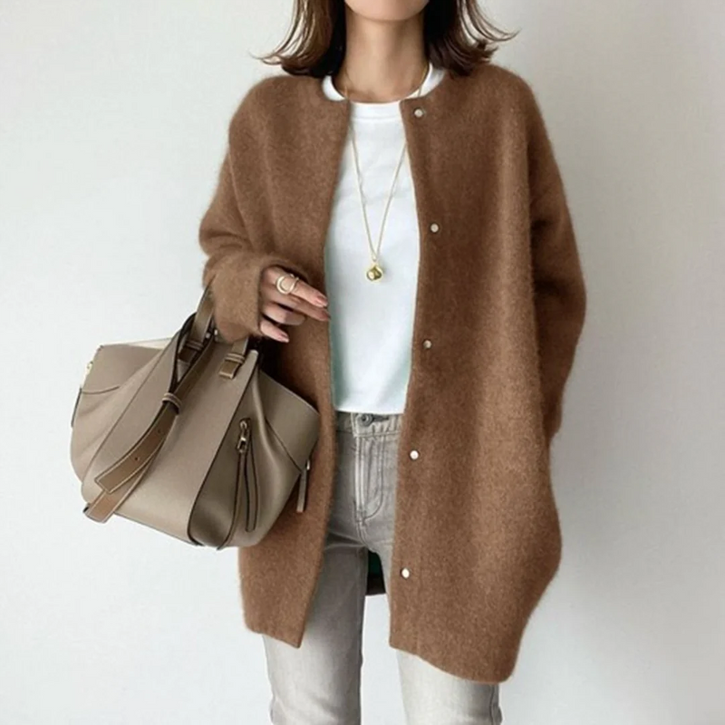 Lumi Women's Cardigan - fabric and finish detail