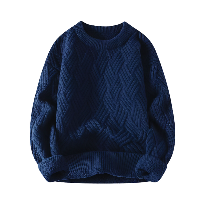 Finnian Men's Sweater | Black, White