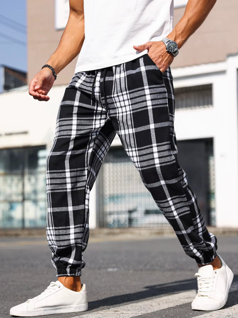 Wren Women's Plaid Joggers - front view
