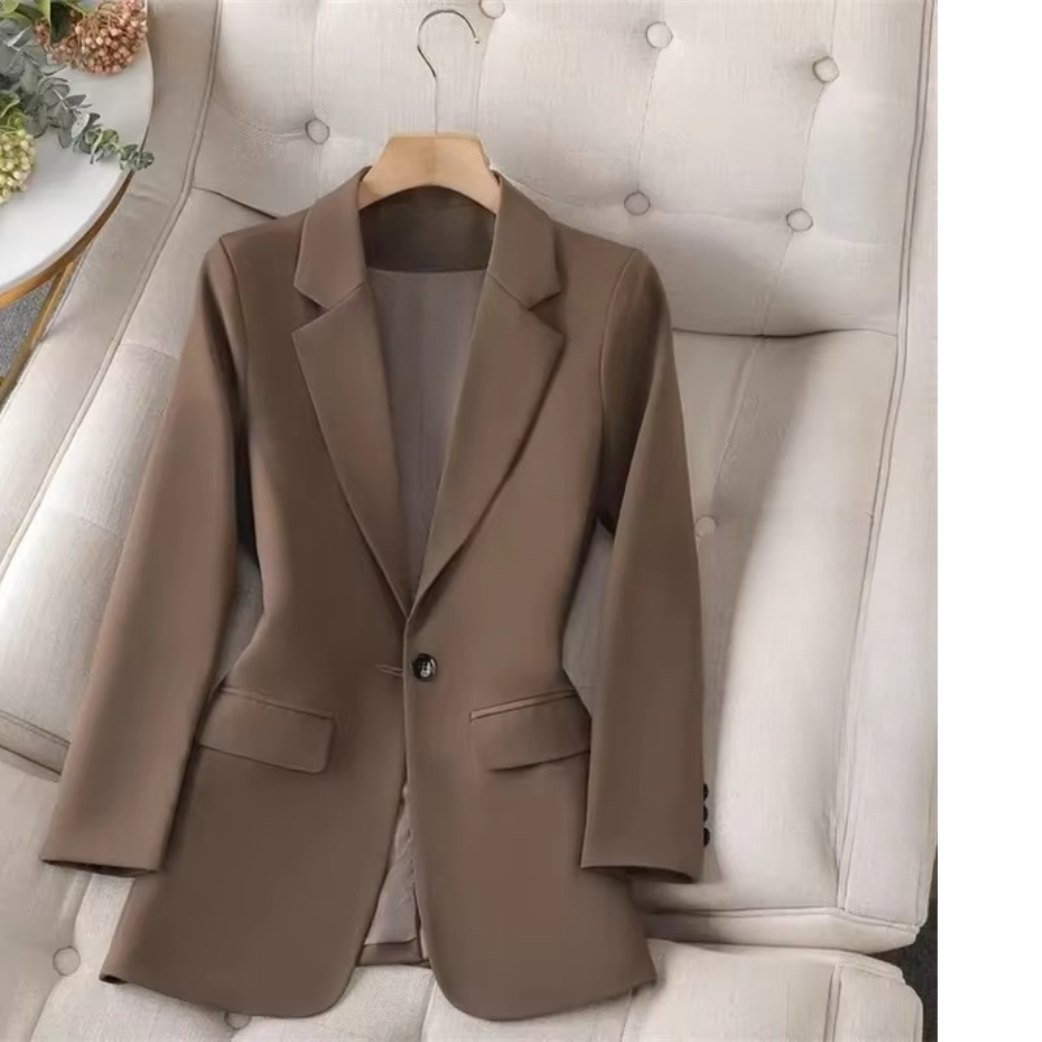 Cleo Women's Blazer - fabric and finish detail