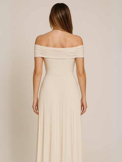 Mabel Women's Maxi Dress - fabric and finish detail