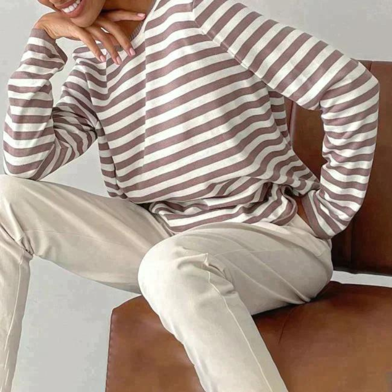 Rosa Women's Striped Sweater - full-length view