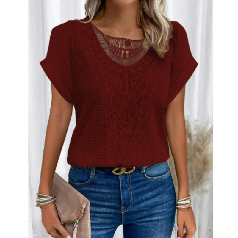 Colette Women's Crochet Top - back view