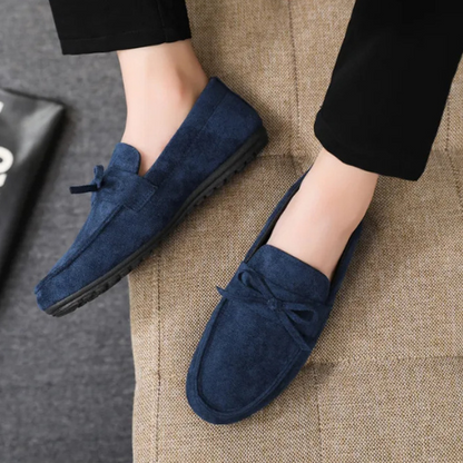 Faye Women's Suede Loafers - fabric and finish detail