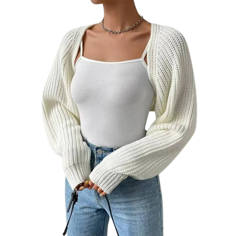 Liana Women's Ribbed Knit Cardigan - close-up detail