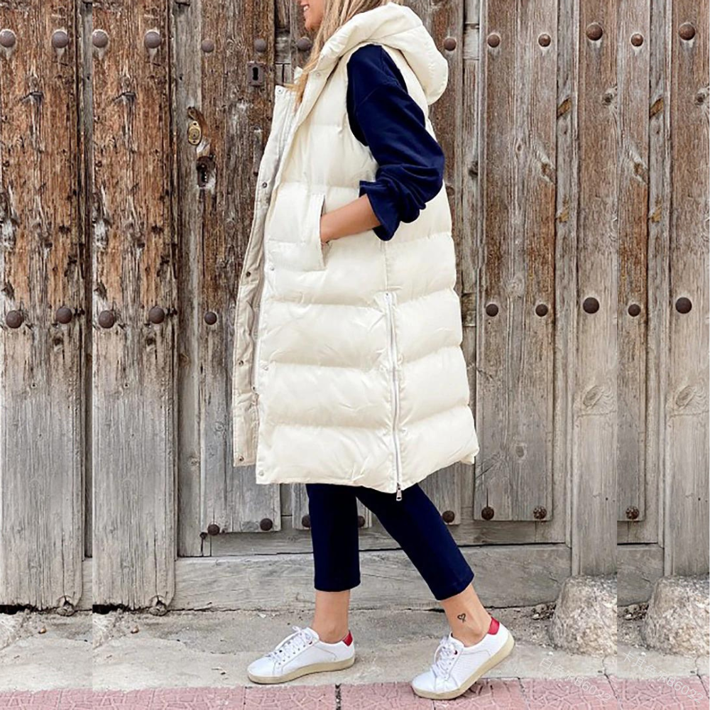 Kaia Women's Puffer Jacket - styled view