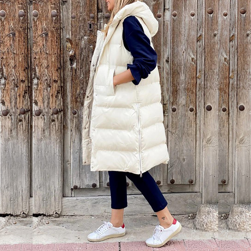 Kaia Women's Puffer Jacket - styled view