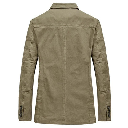Finnian Men's Blazer - fabric and finish detail