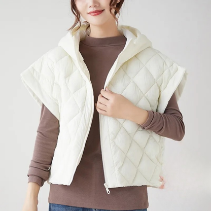 Mabel Women's Quilted Vest - front view