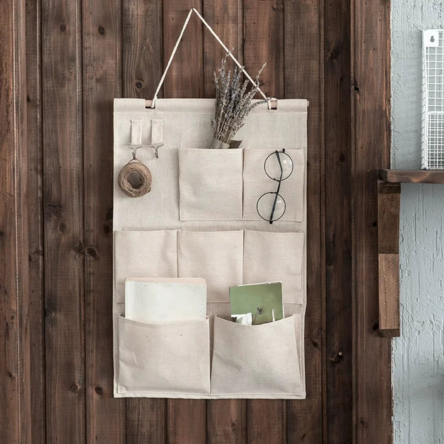Birch Storage Organizer - fabric and finish detail