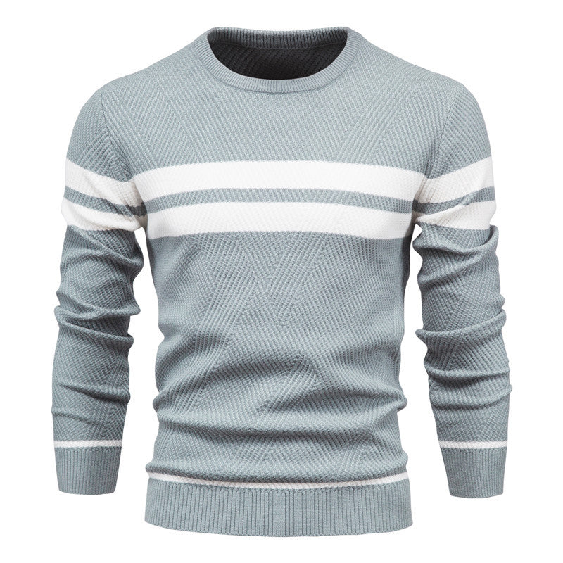 Orson Men's Striped Sweater - styled view
