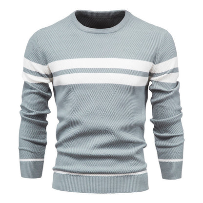 Orson Men's Striped Sweater - styled view
