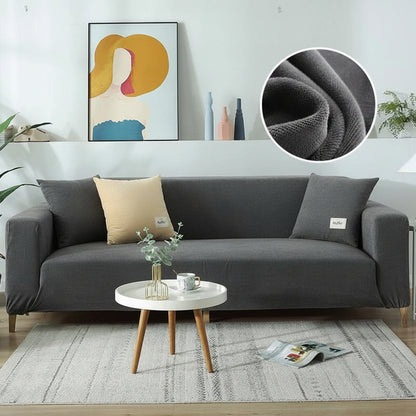 Velvet Couch Cover | Lake Blue Slipcover Sofa with Expandable Design | Durable Comfort for Stylish Living 6