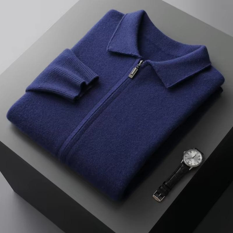 Gray Men's Sweater - styled view