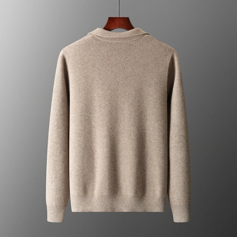 Gray Men's Sweater - styled view