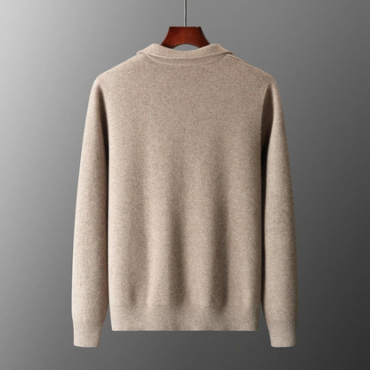 Gray Men's Sweater - styled view