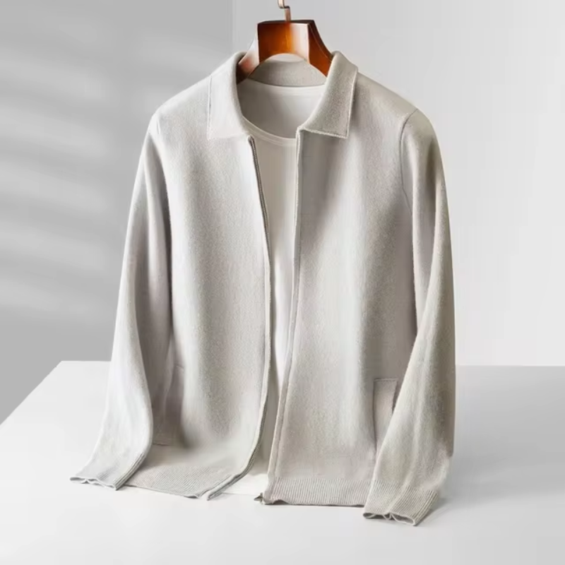 Gray Men's Sweater - flat lay