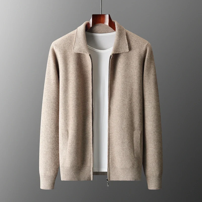 Gray Men's Sweater | Zip