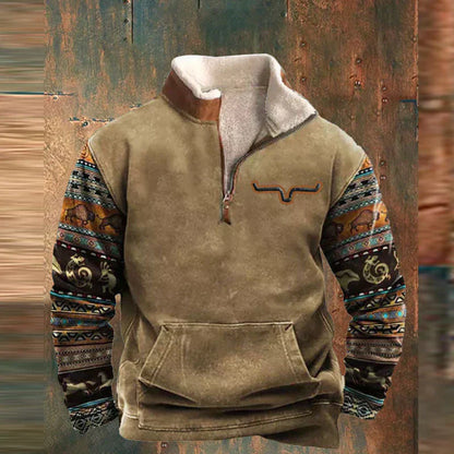 Jasper Men's Sweater - fabric and finish detail