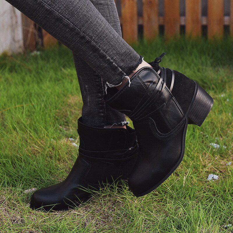 Nadia Women's Ankle Boots - shown in use