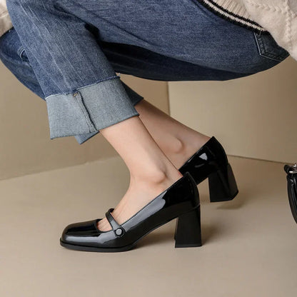 Perla Women's Block Heel Ankle Boots - full-length view