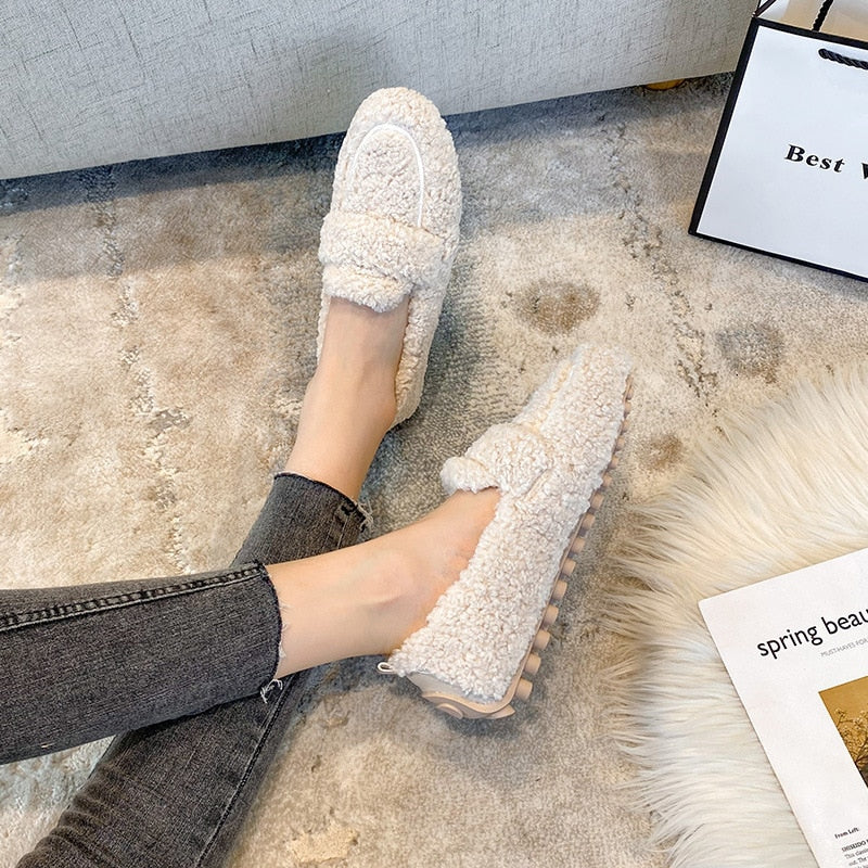 Perla Women's Platform Loafers - fabric and finish detail