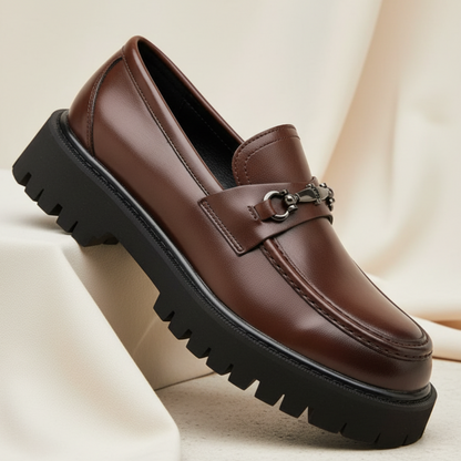 Yves Men's Platform Loafers - back view