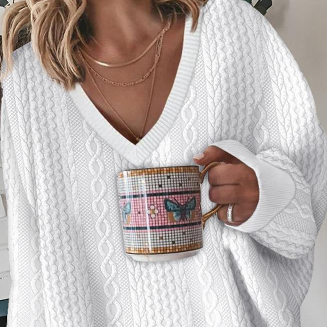 Ivy Women's Oversized Sweater - styled view