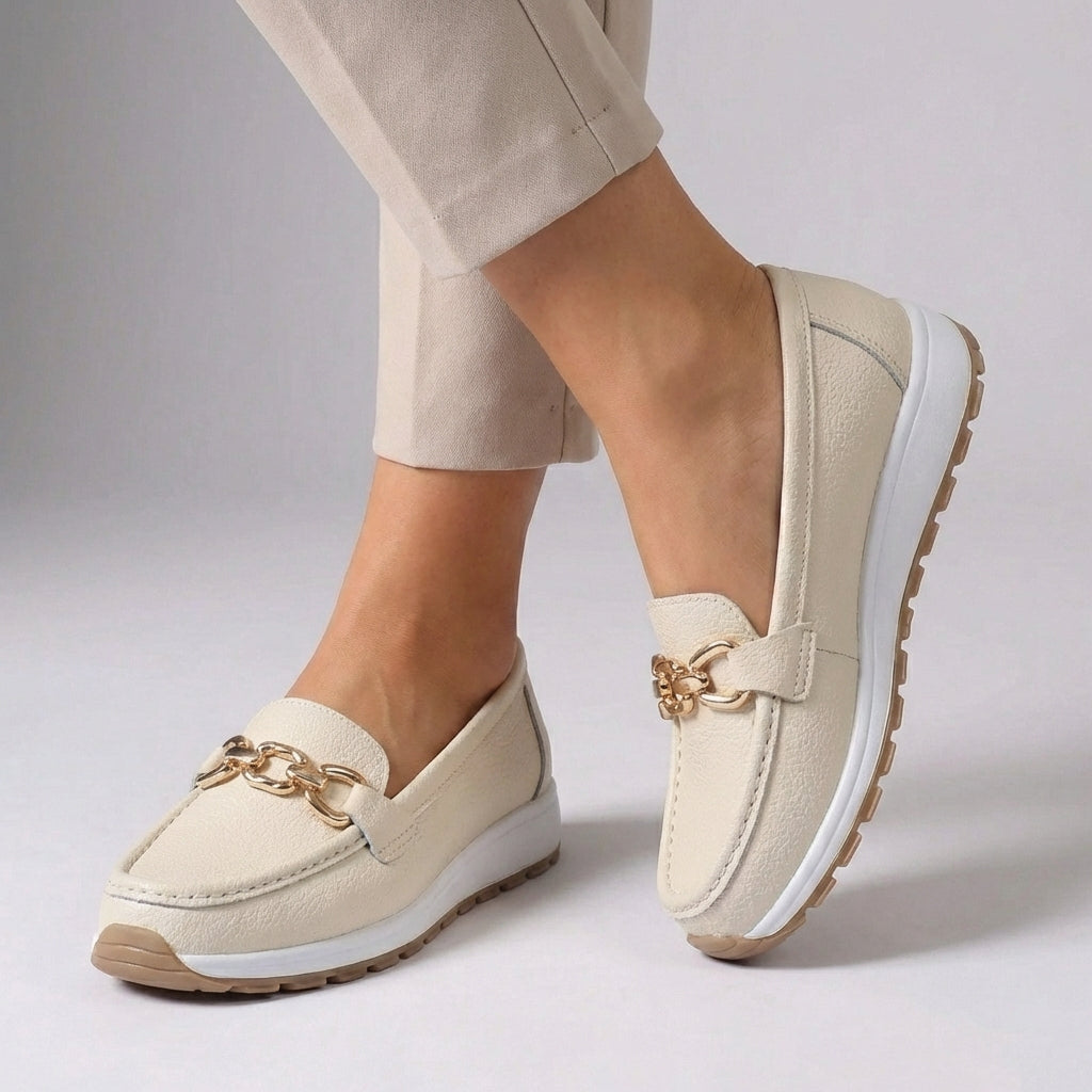 Mabel Women's Suede Loafers - full-length view
